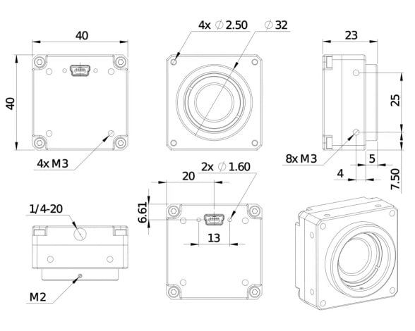 USB fotoaparatas C1 PRO