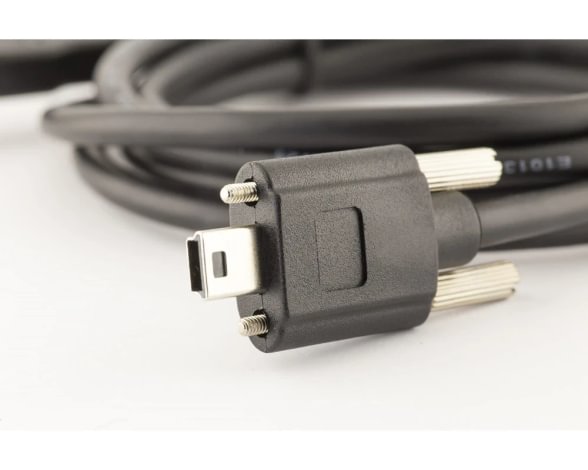 Mini USB laidas 1.5m (with lock screws)