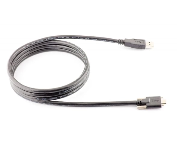 USB-C USB laidas 1.5m (with lock screws)
