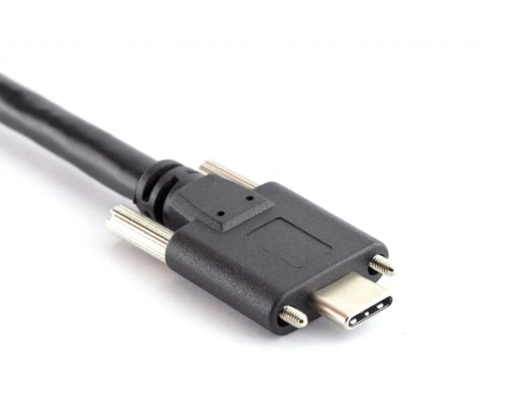 USB-C USB laidas 1.5m (with lock screws)